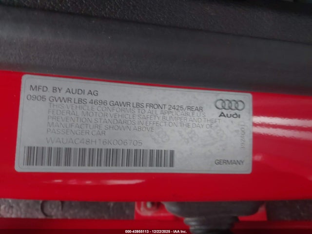2006 AUDI A4 WAUAC48H16K006705 Photo 8