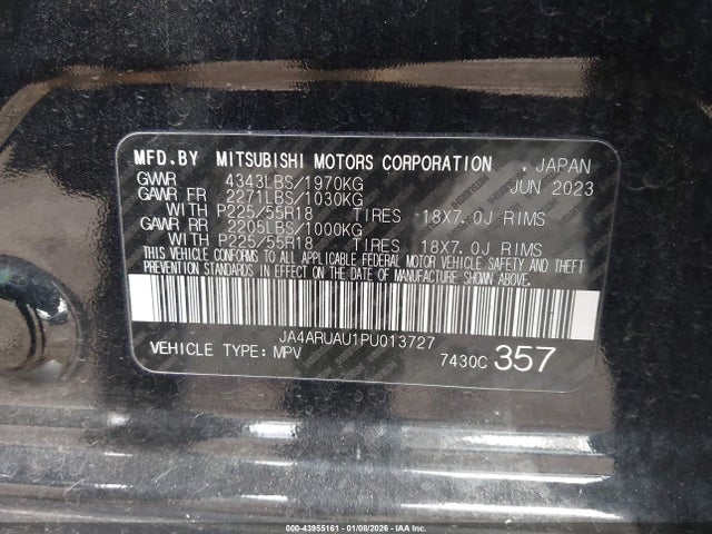 2023 MITSUBISHI OUTLANDER SPORT JA4ARUAU1PU013727 Photo 8