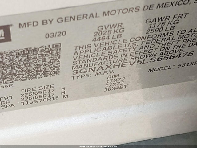 Chevrolet Equinox Fwd Ls 2020 3GNAXHEV5LS656475 Image 9