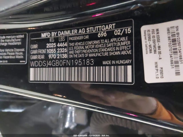 2015 MERCEDES-BENZ CLA 250 WDDSJ4GB0FN195183 Photo 8