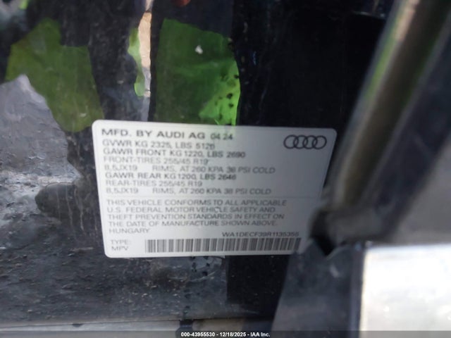2024 AUDI Q3 WA1DECF39R1135355 Photo 8