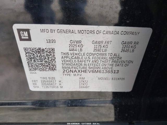 2021 CHEVROLET EQUINOX 2GNAXHEV6M6136513 Photo 8