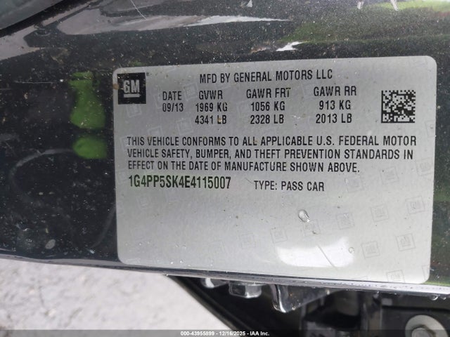 Buick Verano 2014 1G4PP5SK4E4115007 Image 9