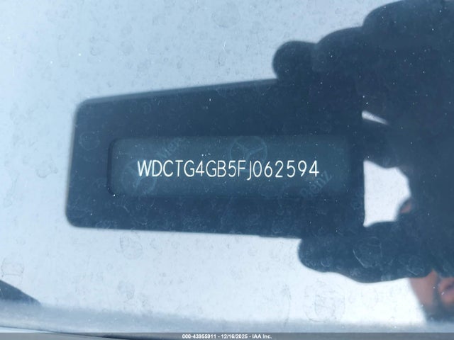 43955911 :رقم المزاد ، WDCTG4GB5FJ062594 vin ، 2015 Mercedes-benz Gla 250 4matic مزاد بيع