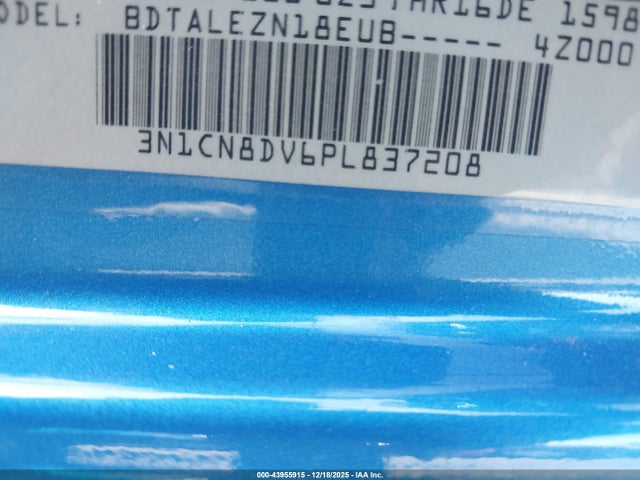 3N1CN8DV6PL837208 Nissan Versa 1.6 S Xtronic Cvt