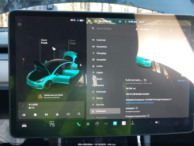 2019 TESLA MODEL 3 5YJ3E1EA8KF424651 Photo 6