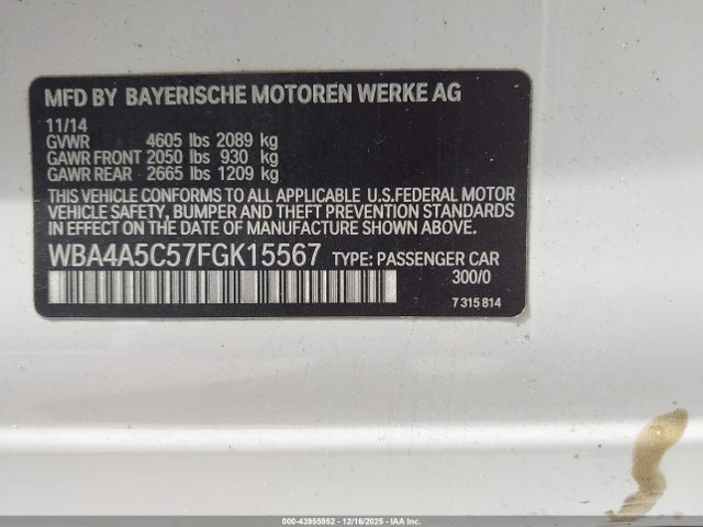 2015 BMW 428 GRAN COUPE WBA4A5C57FGK15567 Photo 8