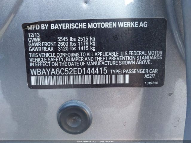 2014 BMW 740I WBAYA6C52ED144415 Photo 8