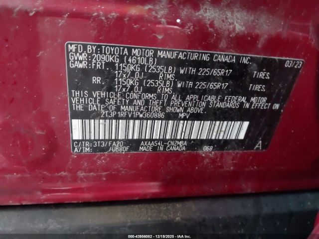 2023 TOYOTA RAV4 2T3P1RFV1PW360886 Photo 8