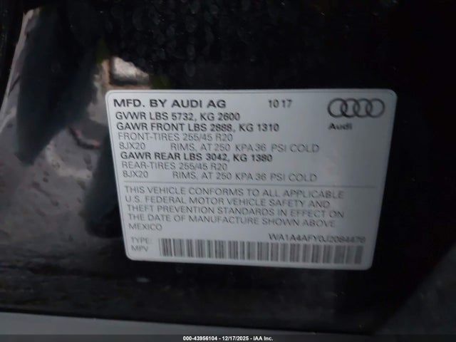 2018 AUDI SQ5 WA1A4AFY0J2084476 Photo 8