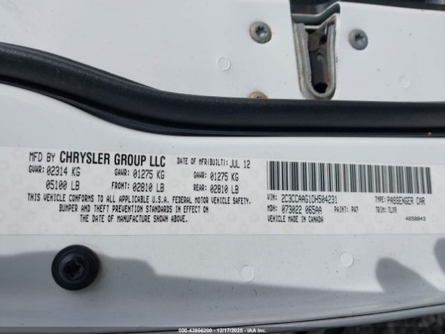 2013 CHRYSLER 300 2C3CCAAG1DH504231 Photo 8