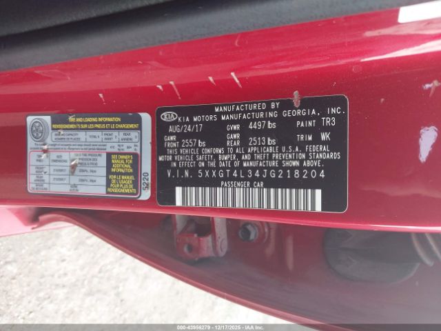 2018 KIA OPTIMA 5XXGT4L34JG218204 Photo 8