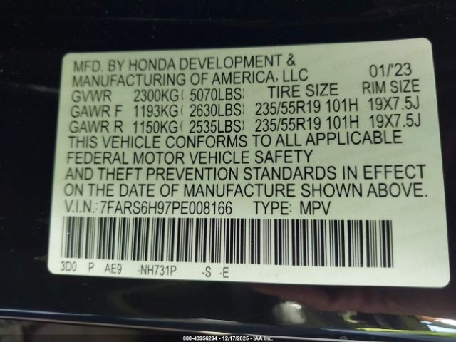 2023 HONDA CR-V HYBRID 7FARS6H97PE008166 Photo 8