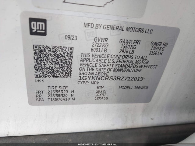 2024 CADILLAC XT5 1GYKNCRS3RZ712019 Photo 8