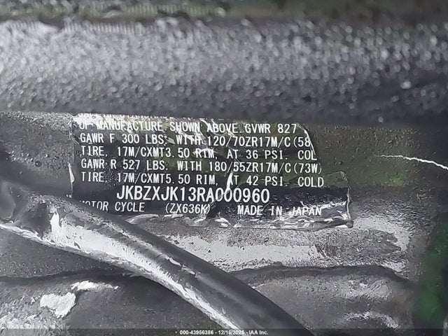 2024 KAWASAKI ZX636 JKBZXJK13RA000960 Photo 9