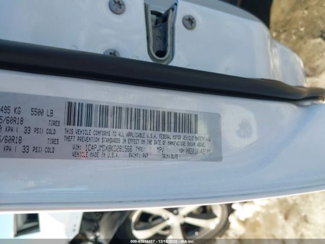 2019 JEEP CHEROKEE 1C4PJMDX8KD281566 Photo 8