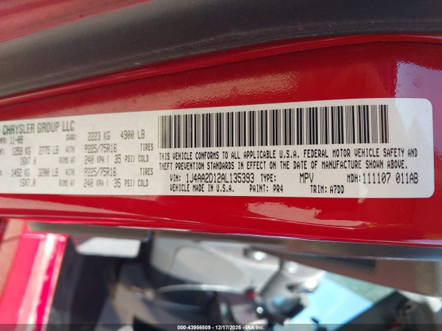2010 JEEP WRANGLER 1J4AA2D12AL135393 Photo 8