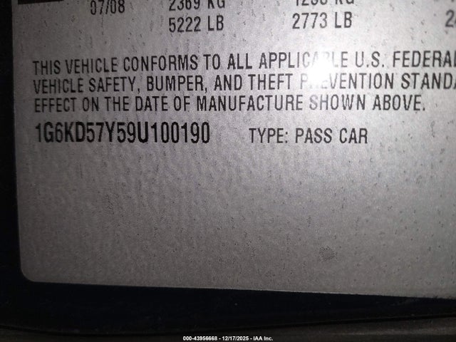 2009 CADILLAC DTS 1G6KD57Y59U100190 Photo 8