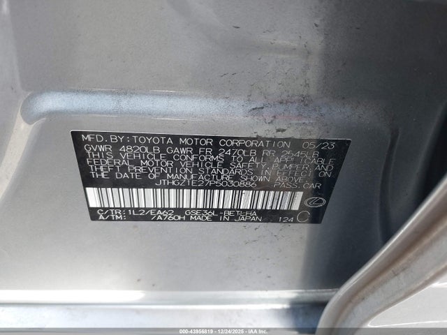 Продаж на аукціоні авто 2023 Lexus Is 350 F Sport, vin: JTHGZ1E27P5030886, номер лоту: 43956819
