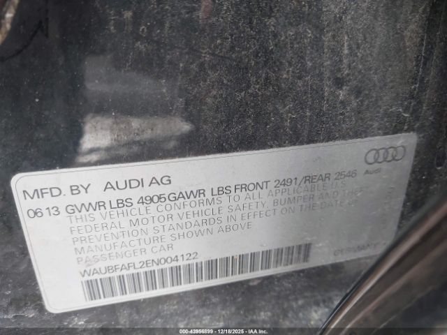 2014 AUDI A4 WAUBFAFL2EN004122 Photo 8