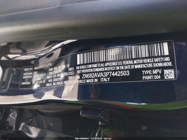 2023 MASERATI GRECALE ZN682AVA3P7442503 Photo 8