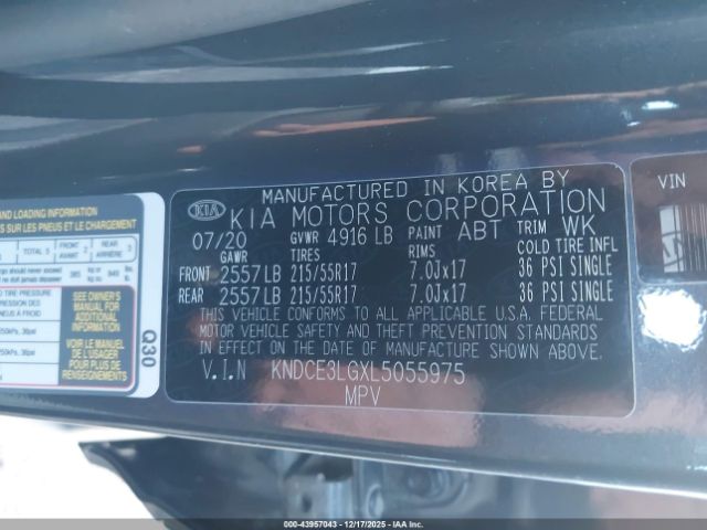 2020 KIA NIRO EV KNDCE3LGXL5055975 Photo 8