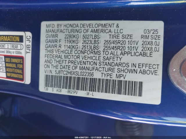 2025 ACURA RDX 5J8TC2H6XSL022356 Photo 8