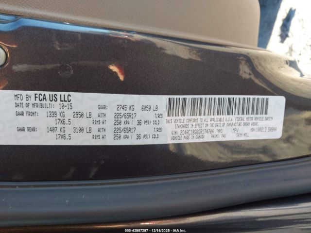 2016 CHRYSLER TOWN & COUNTRY 2C4RC1BG6GR174704 Photo 8