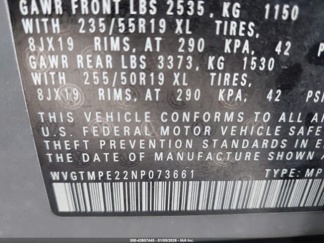 2022 VOLKSWAGEN ID.4 WVGTMPE22NP073661 Photo 8