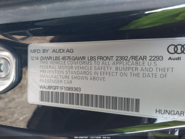 2015 AUDI A3 WAUBFGFF1F1089363 Photo 8