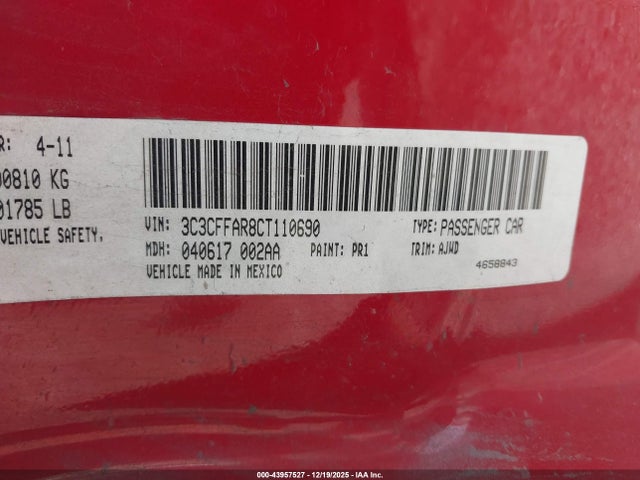 2012 FIAT 500 3C3CFFAR8CT110690 Photo 8