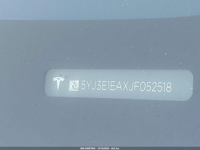 2018 TESLA MODEL 3 5YJ3E1EAXJF052518 Photo 8