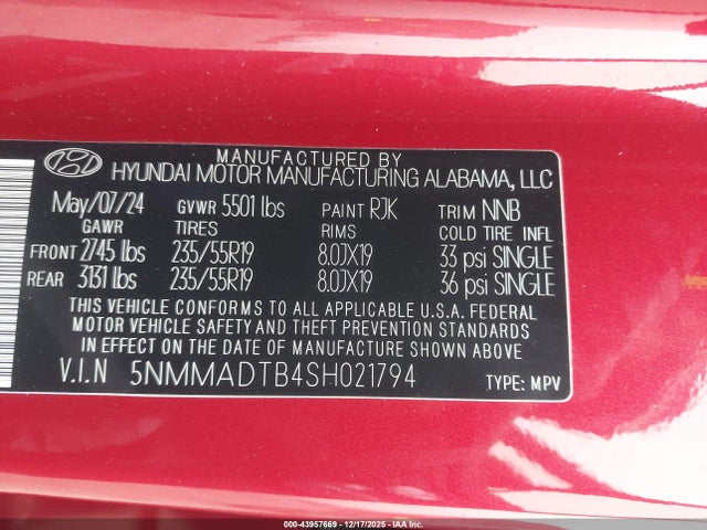 5NMMADTB4SH021794 Genesis Gv70 2.5t Awd