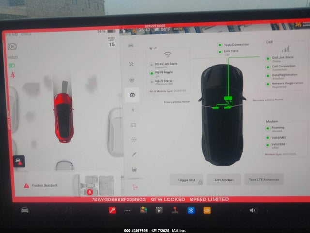 7SAYGDEE8SF238602 Tesla Model Y Long Range Dual Motor All-wheel Drive