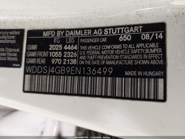 2014 MERCEDES-BENZ CLA 250 WDDSJ4GB9EN136499 Photo 8