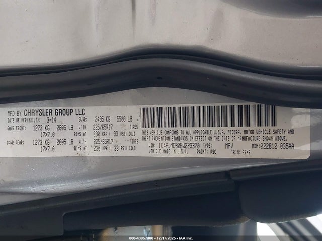 Jeep Cherokee Latitude 2014 1C4PJMCB0EW223370 Image 9