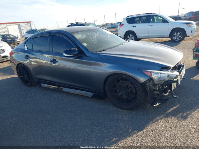 2015 Infiniti Q50 Premium მანქანა იყიდება აუქციონზე, vin: JN1BV7AR1FM421830, აუქციონის ნომერი: 43957895