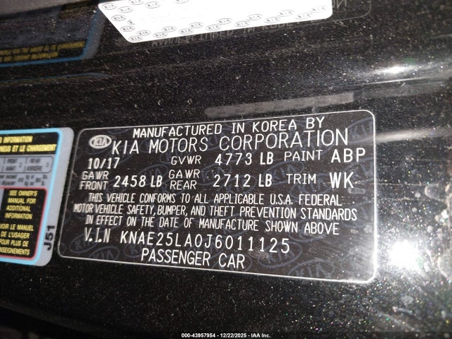 2018 KIA STINGER KNAE25LA0J6011125 Photo 8