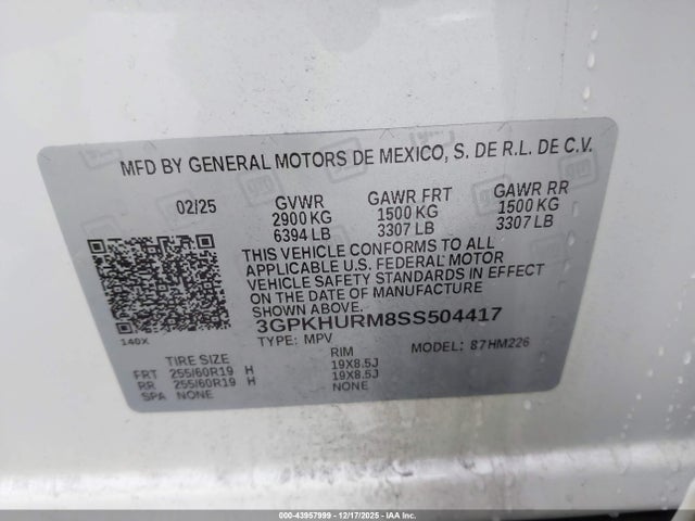 Honda Prologue Ex 2025 3GPKHURM8SS504417 Image 9