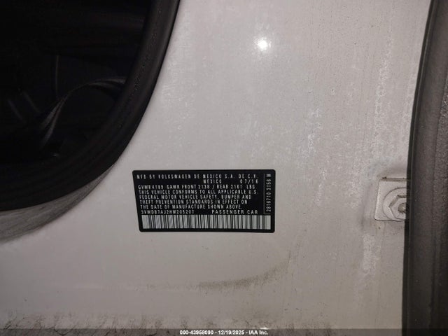 Продажа на аукционе авто 2017 Volkswagen Jetta 1.4t Se, vin: 3VWDB7AJ2HM205207, номер лота: 43958090