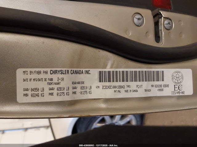2010 CHRYSLER 300 2C3CA3CV0AH189043 Photo 8