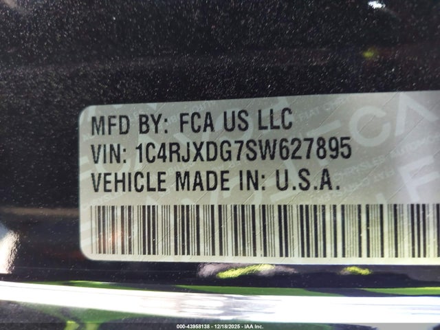 2025 JEEP WRANGLER 1C4RJXDG7SW627895 Photo 8