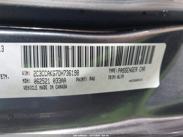 Aukcja sprzedaży 2013 Chrysler 300c Awd, vin: 2C3CCAKG7DH736198, numer aukcji: 43958341
