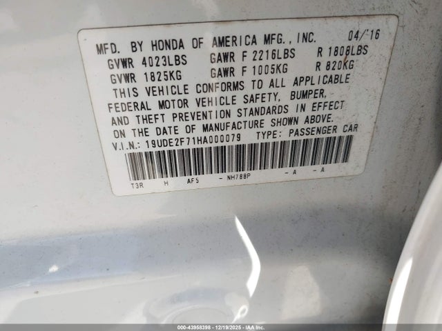 2017 ACURA ILX 19UDE2F71HA000079 Photo 8