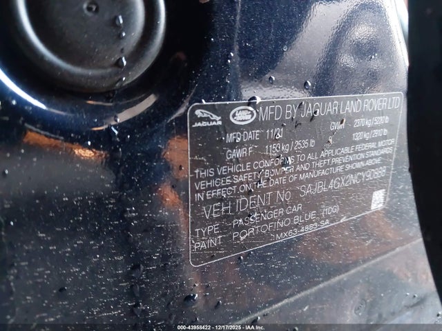 2022 JAGUAR XF SAJBL4GX2NCY90888 Photo 8