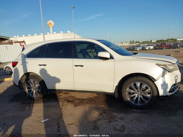 43958572 :رقم المزاد ، 5FRYD3H47FB009433 vin ، 2015 Acura Mdx Technology Package مزاد بيع