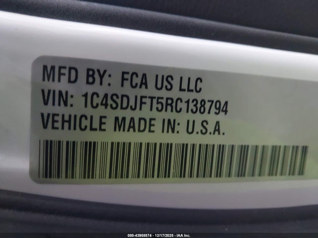 Dodge Durango Pursuit Awd 2024 1C4SDJFT5RC138794 Image 9