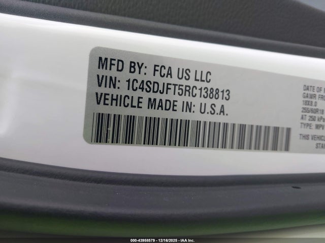 Dodge Durango Pursuit Awd 2024 1C4SDJFT5RC138813 Image 9