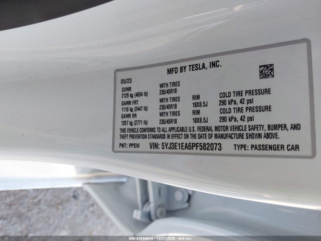 2023 TESLA MODEL 3 5YJ3E1EA6PF582073 Photo 8