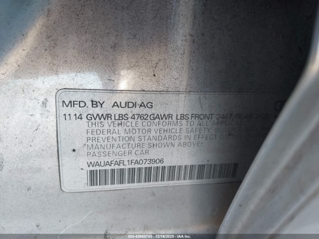 2015 AUDI A4 WAUAFAFL1FA073906 Photo 8